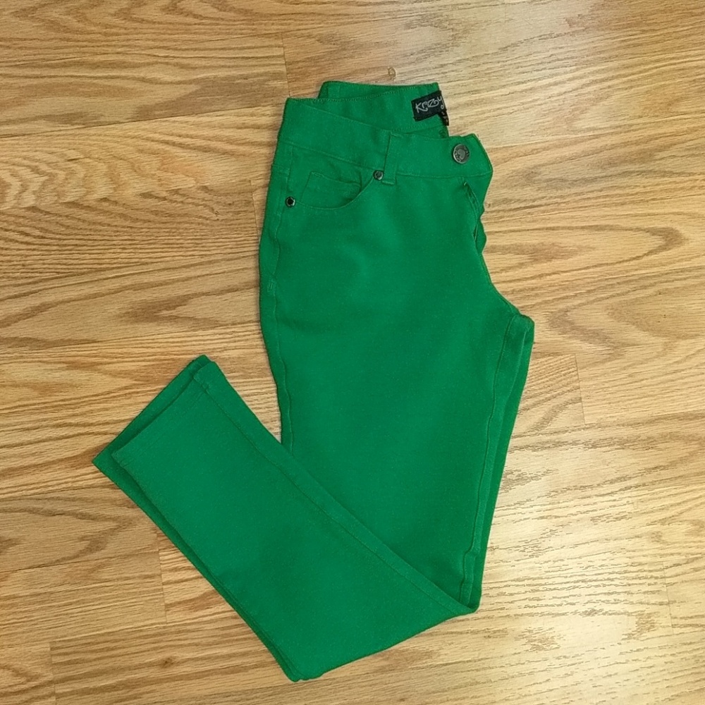 Krazy Love - Green Skinny Jeggings - Ankle